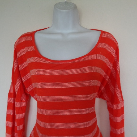 Forever 21 Tops - Forever 21 Orange Stripe Top Large